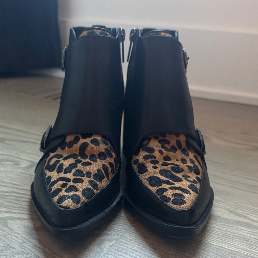 SAM EDELMAN Reese Pony Hair Leather
Ankle Boots - Picture 6 of 8